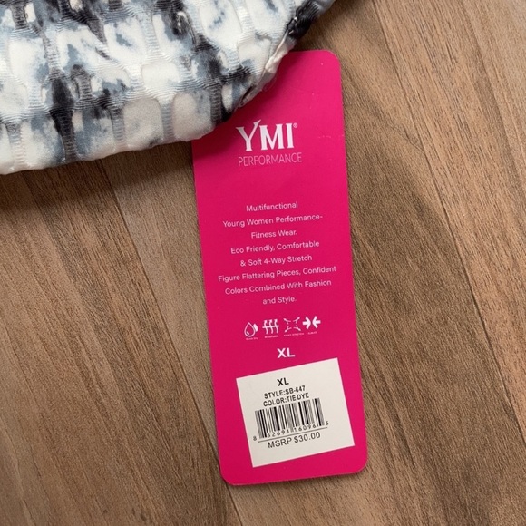 3/$45 YMI performance fitness wear tie dye print top & stretch pant XL jr - Picture 16 of 17